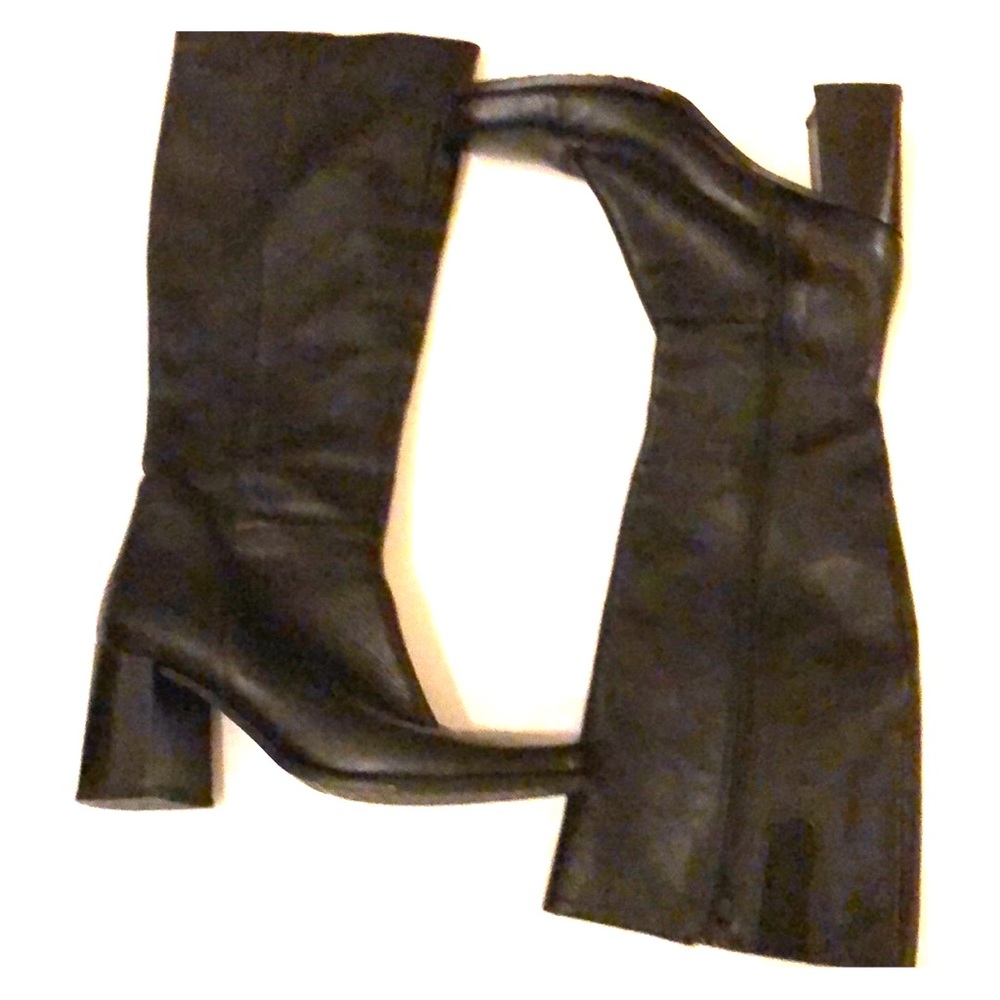BLACK LEATHER BOOTS made in Italy